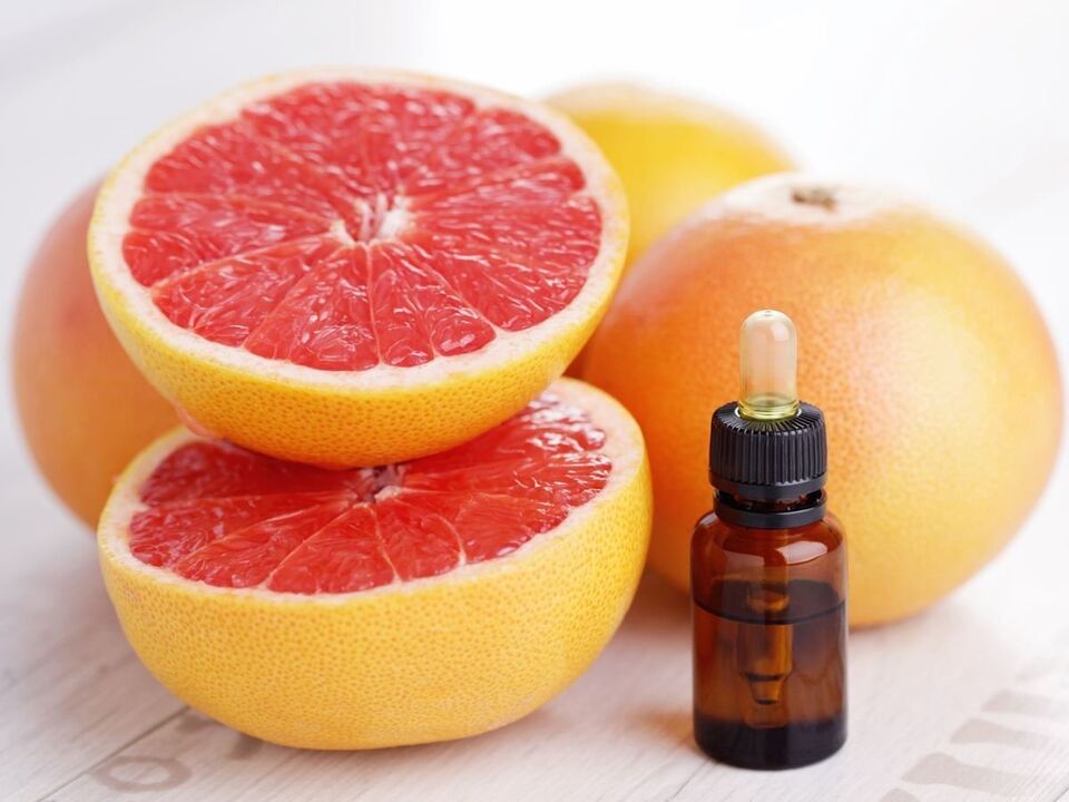 Grapefruitový olej pro omlazení, bělení a dezinfekci pokožky obličeje